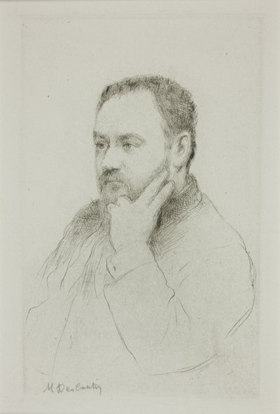 Porträt von Emile Zola von Marcellin Gilbert Desboutin