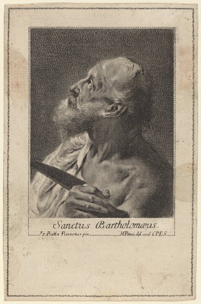 Heiliger Bartholomäus von Marco Alvise Pitteri after Giovanni Battista Piazzetta
