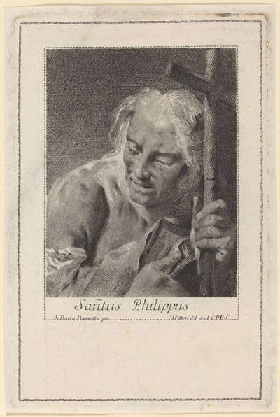 Sanctus Philippus von Marco Alvise Pitteri after Giovanni Battista Piazzetta