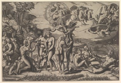 Das Urteil des Paris, 1515-27 von Marco Dente