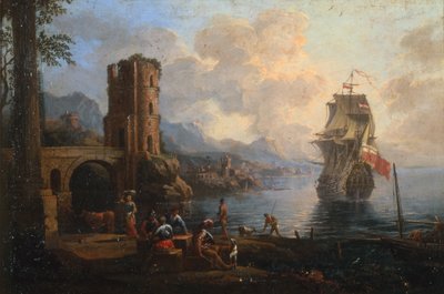 Meereslandschaft mit Figuren von Marco Ricci