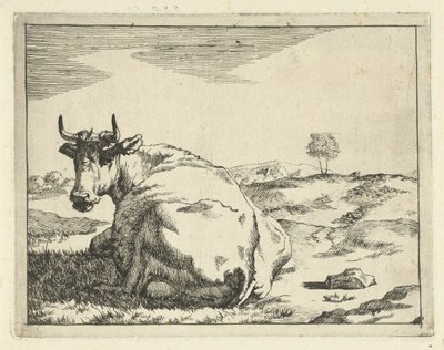 Liegende Kuh von Marcus de Bye