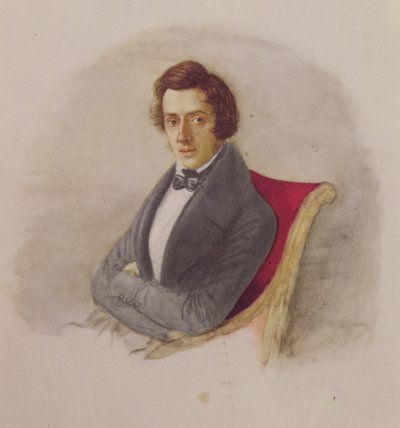 Porträt von Frédéric Chopin (1810-49) von Maria Wodzinska