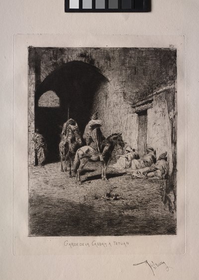 Wächter der Kasbah in Tétouan von Mariano Fortuny y Marsal