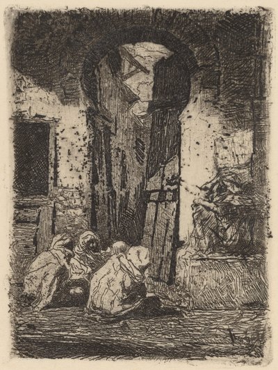 Tánger (Sitzende Araber) von Marià Fortuny