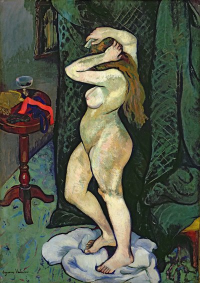 Akt, der ihr Haar ordnet von Marie Clementine (Suzanne) Valadon
