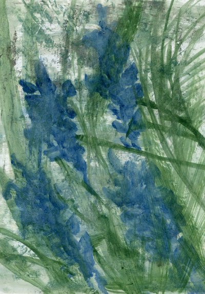 Blaue Blumen, 2022 von Marina Falco