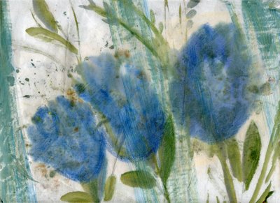 Blaue Blumen 2 von Marina Falco