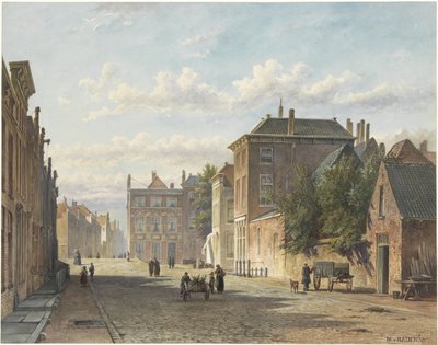 Die Gedempte Burgwal in Den Haag von Marinus van Raden