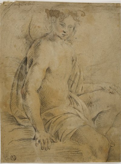 Sitzender Engel von Mario Balassi