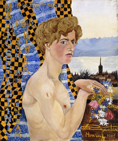Selbstporträt, 1903 von Mario Segantini