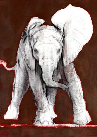 Ein Ohr oben, 2018 von Mark Adlington