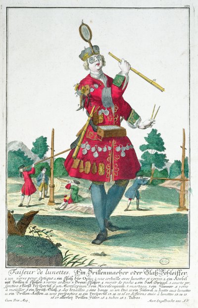 Der Brillenmacher, Augsburg 1735 von Martin Engelbrecht