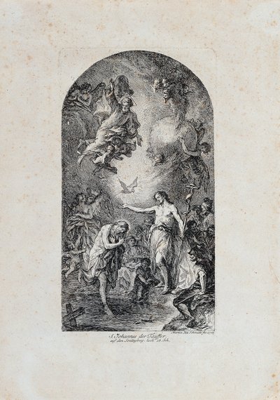 Taufe Christi von Martin Johann Schmidt