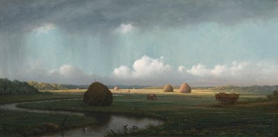 Plötzlicher Regenschauer, Newbury Marshes von Martin Johnson Heade
