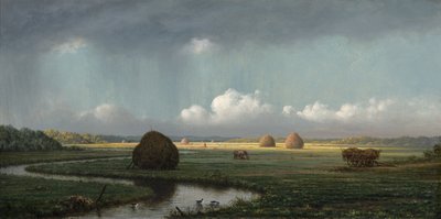 Plötzlicher Schauer, Newbury Marshes von Martin Johnson Heade