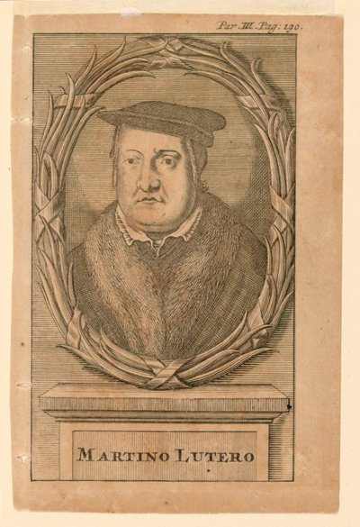 Porträt von Martin Luther (1483-1546) von Martin Luther