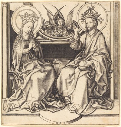 Christus segnet die Jungfrau von Martin Schongauer