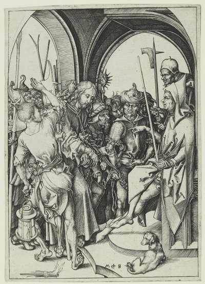 Christus vor Annas von Martin Schongauer