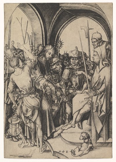 Christus vor Annas, ca. 1435-1491 von Martin Schongauer