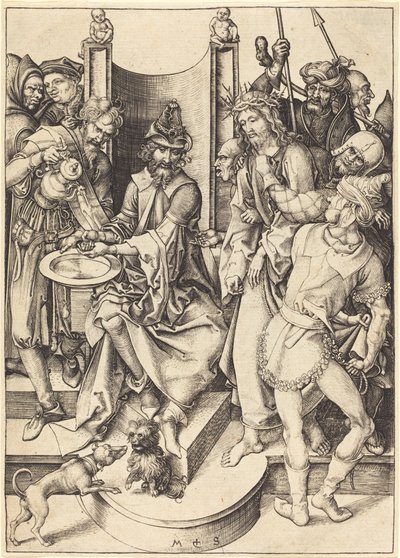 Christus vor Pilatus von Martin Schongauer