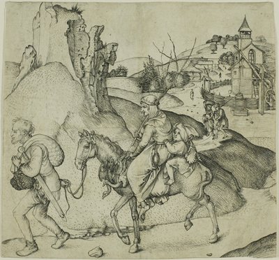 Bauernfamilie auf dem Weg zum Markt von Martin Schongauer