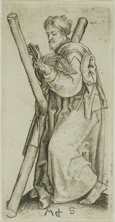 St. Andreas, aus Apostel von Martin Schongauer