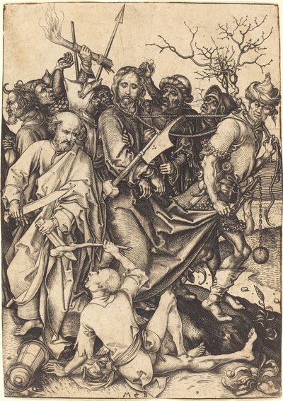 Der Verrat und die Gefangennahme Christi von Martin Schongauer