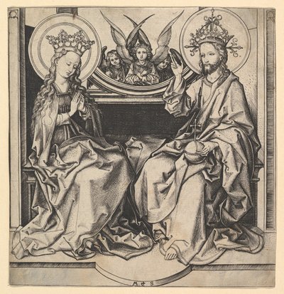 Die Krönung der Jungfrau von Martin Schongauer