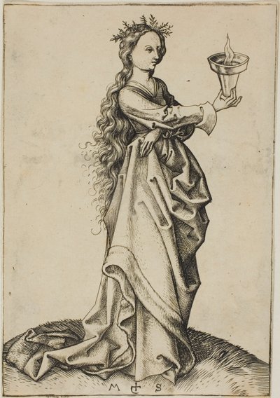 Die dritte kluge Jungfrau von Martin Schongauer