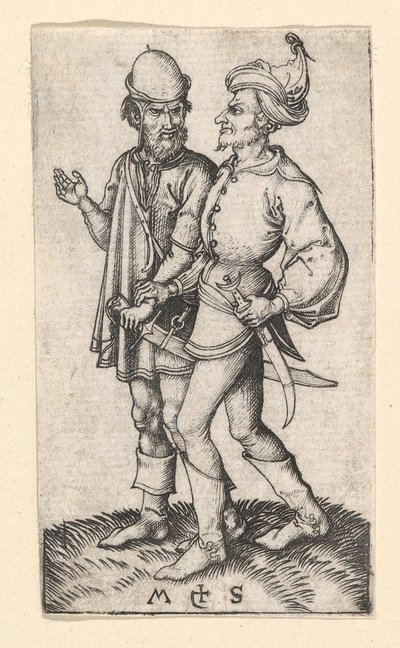 Zwei Türken, ca. 1435-1491 von Martin Schongauer
