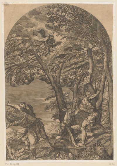 Tod des Petrus der Märtyrer von Martino Rota