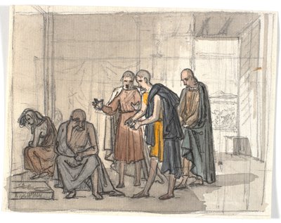 Hiob und seine Freunde von Martinus Rørbye