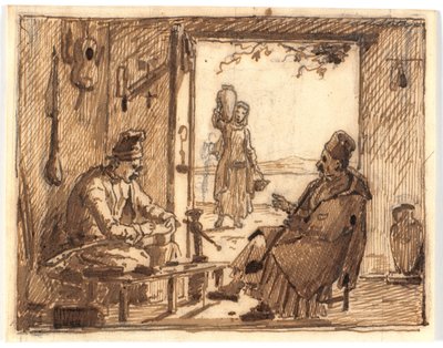Werkstattszene von Martinus Rørbye