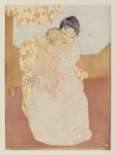 Mütterliche Liebkosung von Mary Cassatt