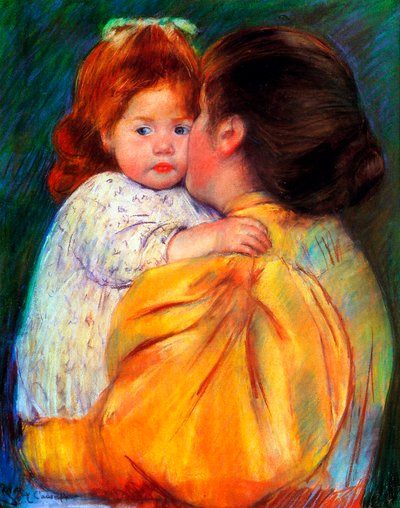 Mütterlicher Kuss, 1896 von Mary Cassatt