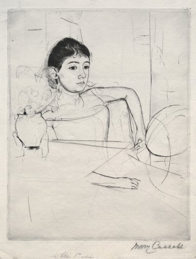 Mimi als Brünette, 1889 von Mary Cassatt