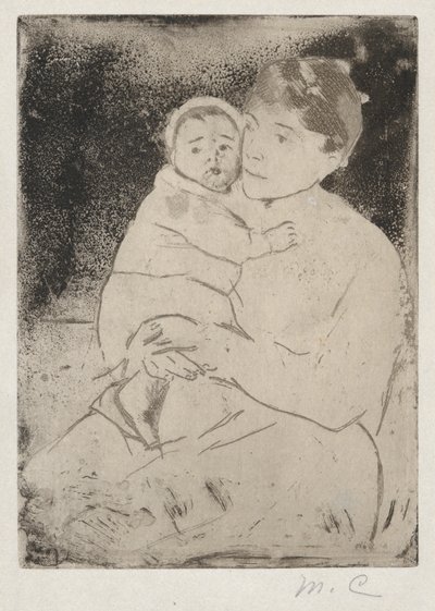 Krankenschwester und Baby Bill (Nr. 1) von Mary Cassatt