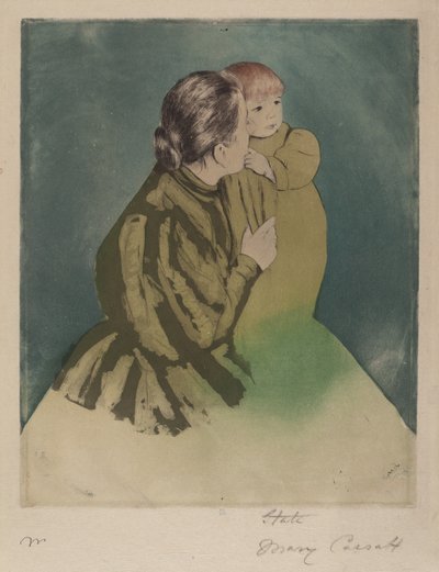 Bäuerin mit Kind von Mary Cassatt
