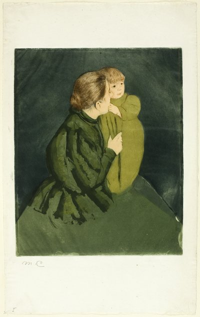 Bäuerin mit Kind von Mary Cassatt