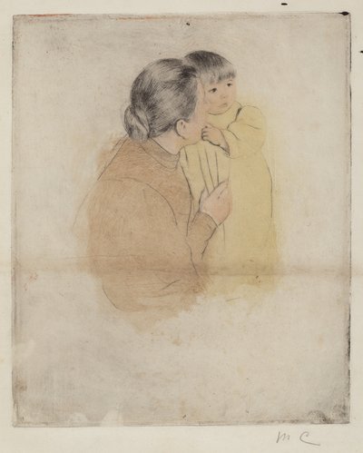 Bäuerin mit Kind, ca. 1894 von Mary Cassatt