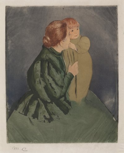 Bäuerin mit Kind, ca. 1894 von Mary Cassatt
