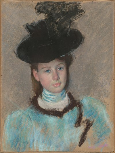 Der schwarze Hut, ca. 1890 von Mary Cassatt