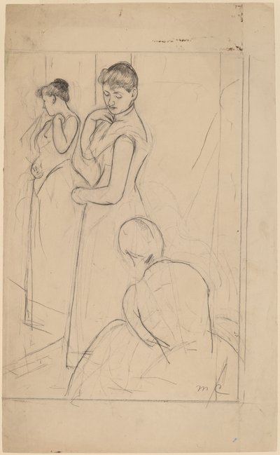 Die Anprobe von Mary Cassatt