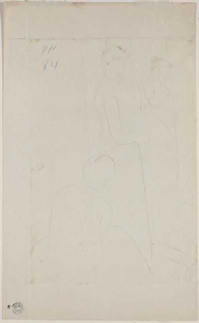 Die Anprobe [verso] von Mary Cassatt