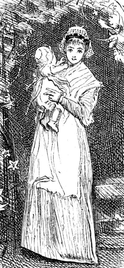 Eine Mutter kuschelt ihr Kind von Mary Ellen Edwards