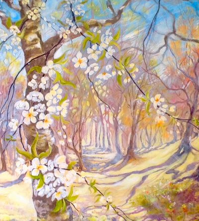 Große Blüten im Frühling von Mary Smith