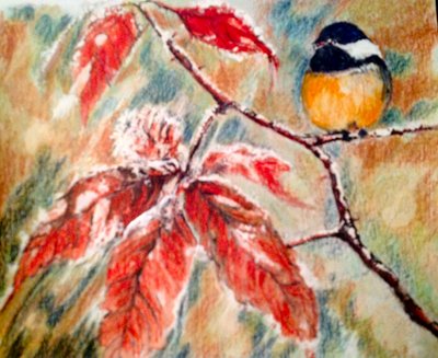 Kleiner Vogel im Winter von Mary Smith