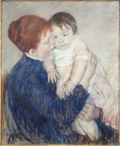 Agatha und ihr Kind von Mary Stevenson Cassatt