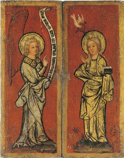 Die Verkündigung. Triptychon des Heiligen Antlitzes von Master Bertram of Minden